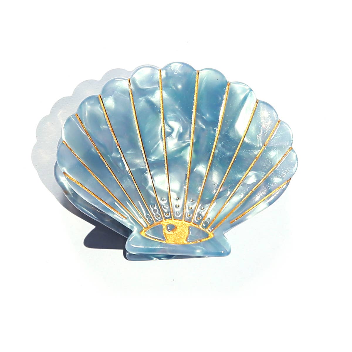 Blue Shell Clip - Kingston Jewellery