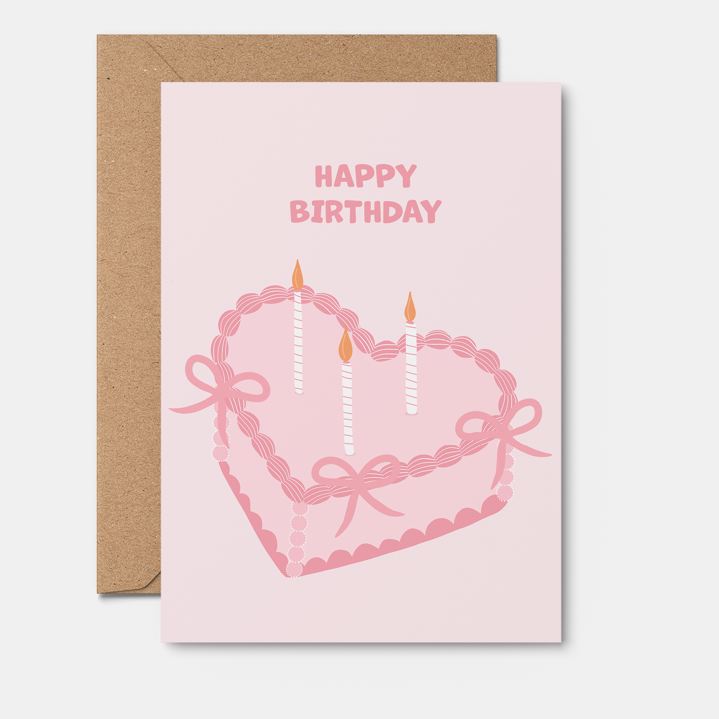 Pink Vintage Cake | Birthday Card