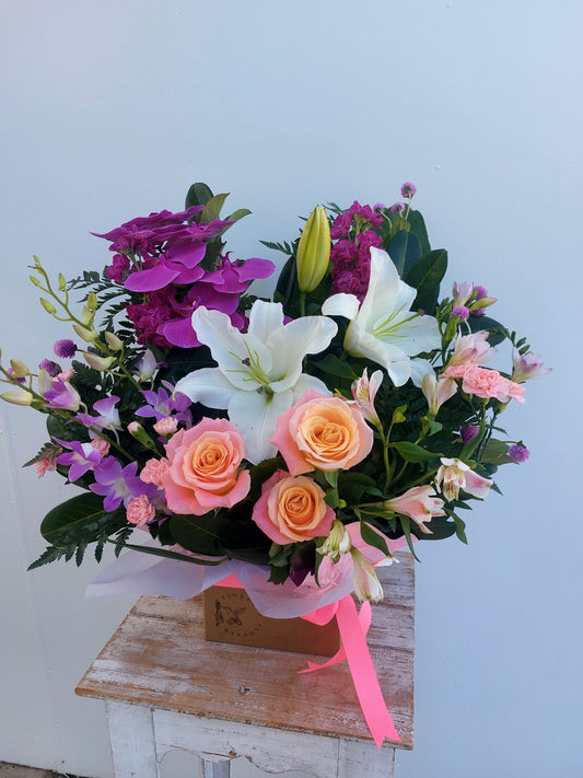 Mothers Day Seasonal Boxed Arrangement ~ Fresh Flowers