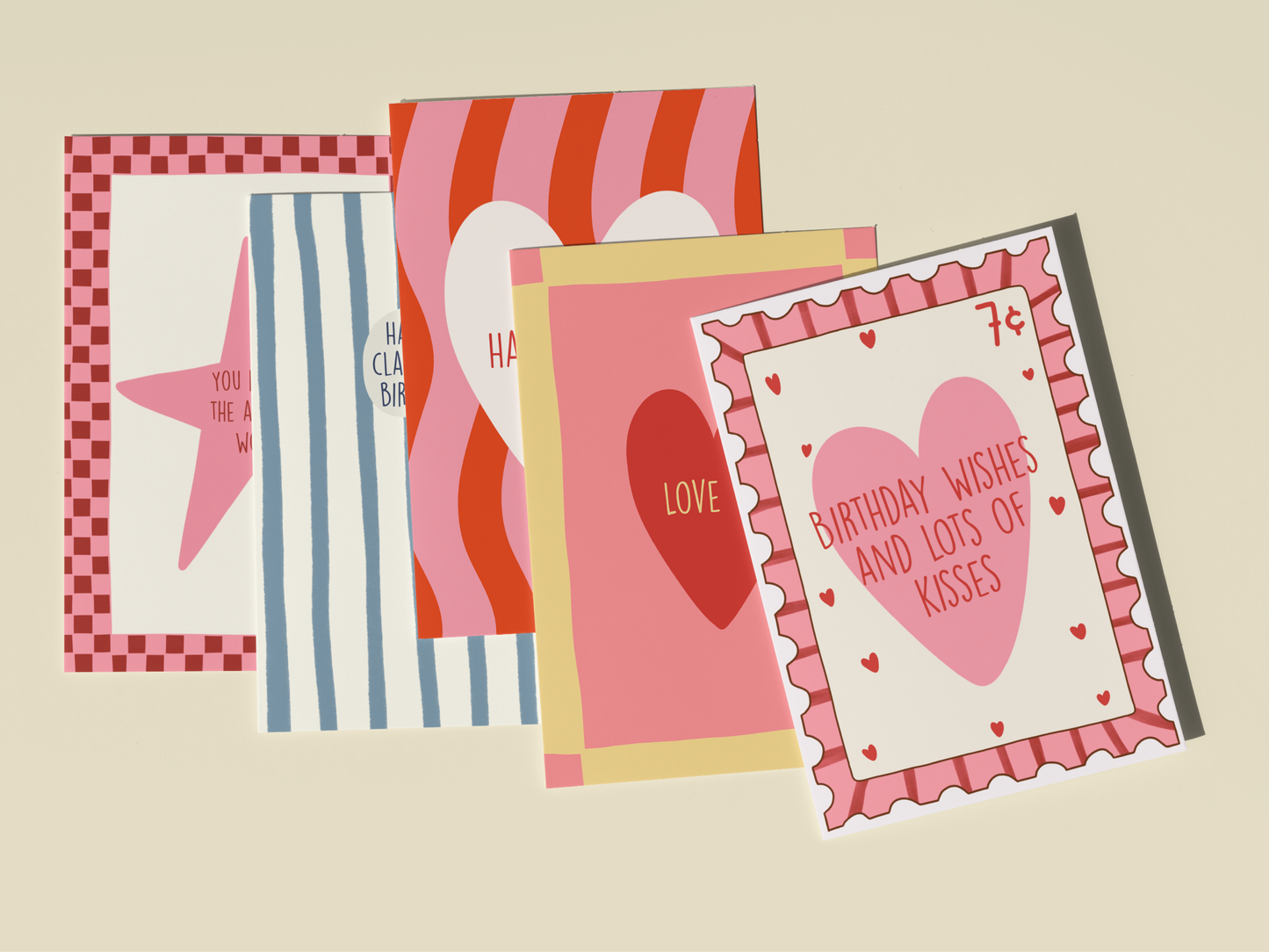 Wishes Kisses Birthday Card