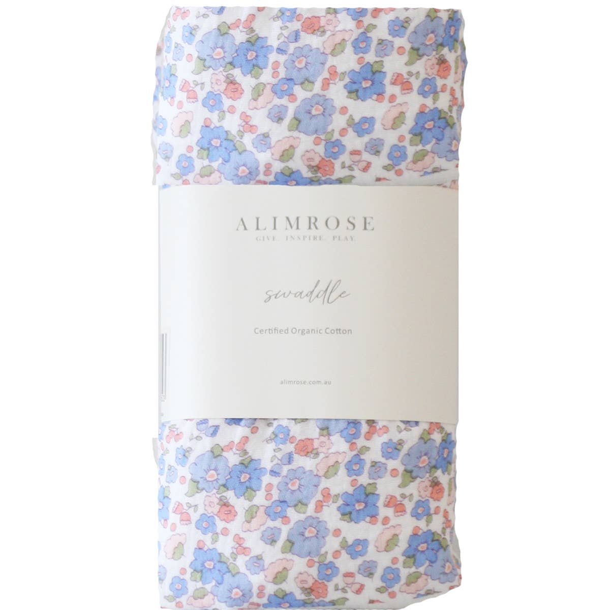 Muslin Swaddle Liberty Blue Alimrose
