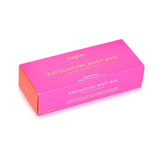 Exfoliating Body Bar | Lily & Violet Leaf ~ Huxter
