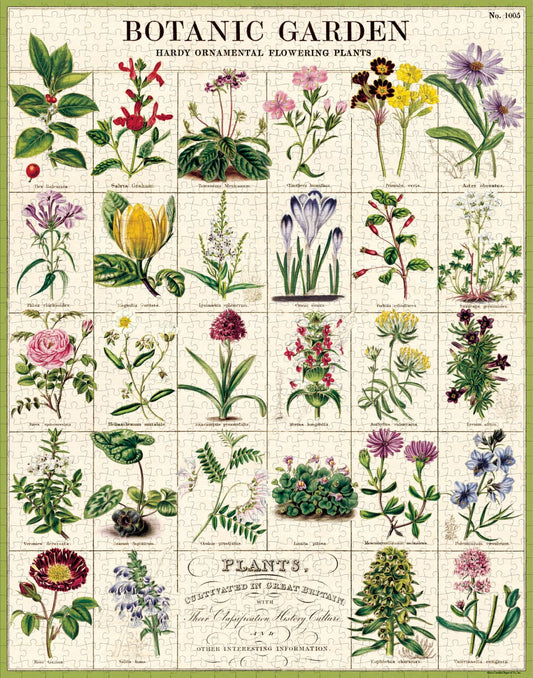 Cavallini - 1000 Pc Puzzle Botanic Garden