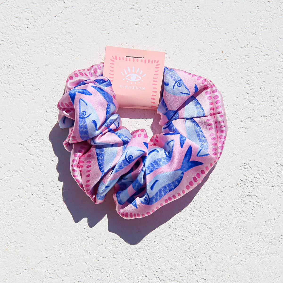 100% Silk Sardine Scrunchie by Jemima Kingston