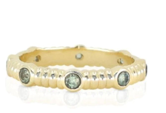 Asymmetric Gold Stacker Ring - Toni May