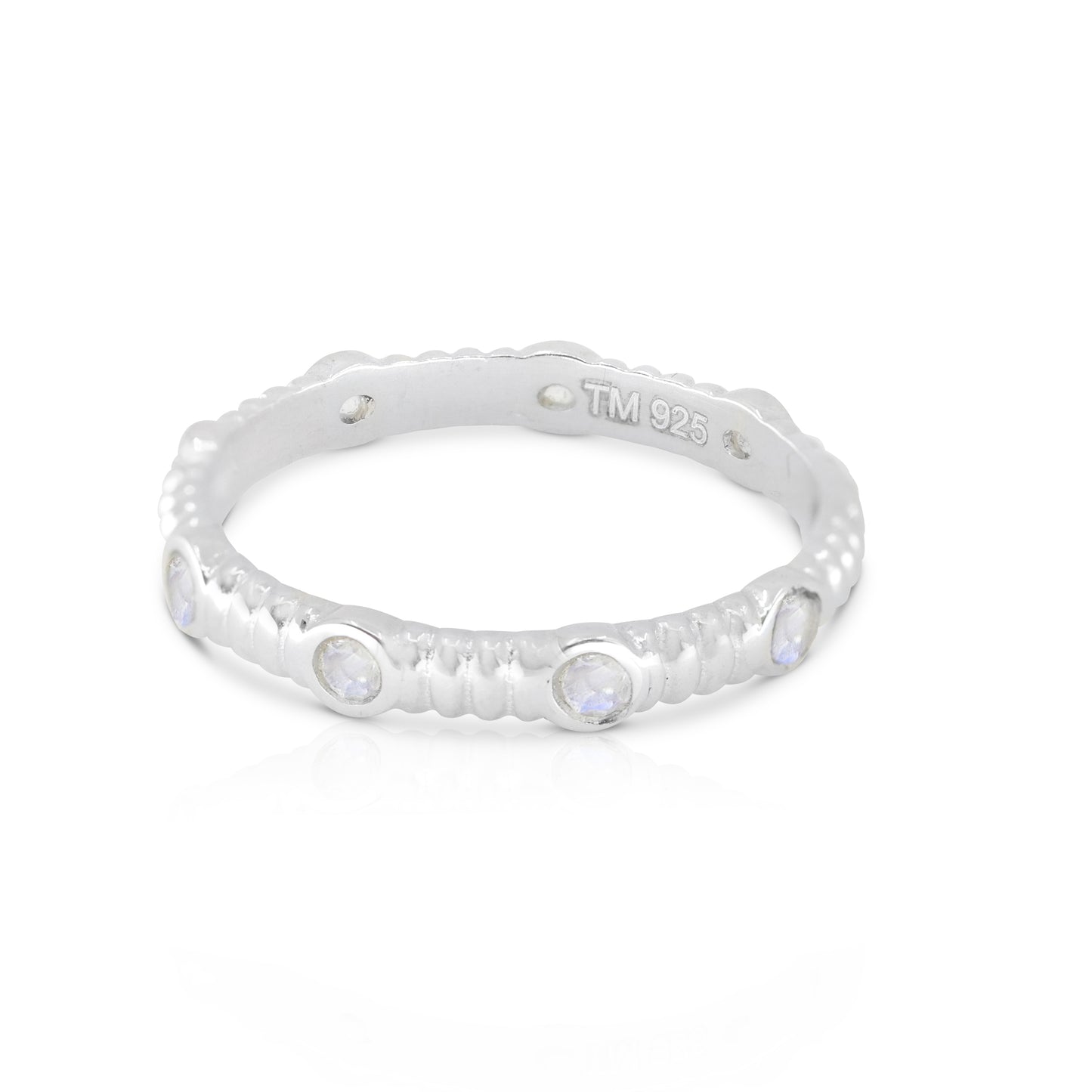 Asymmetric Silver Stacker Ring - Toni May