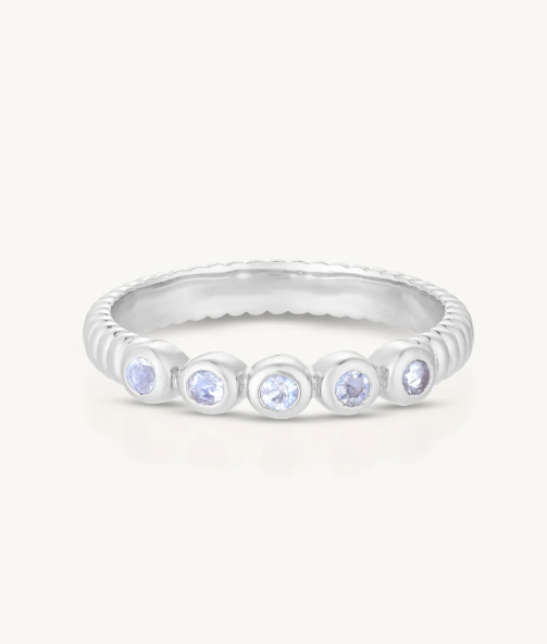 Binded Silver Stacker Ring - Toni May