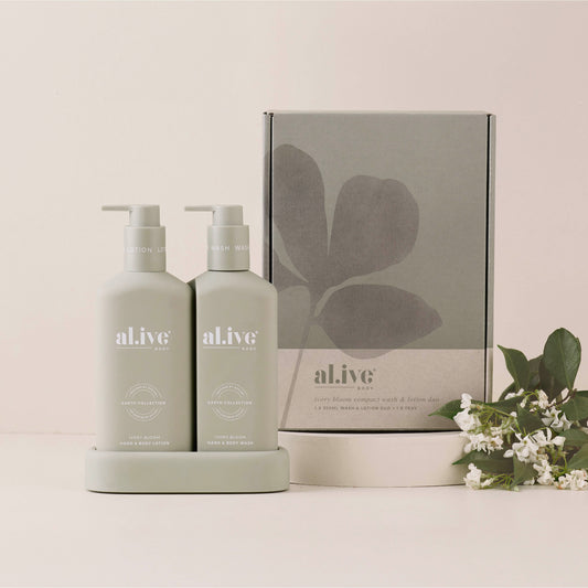 Ivory Bloom Compact Wash & Lotion Duo - Al.ive Body