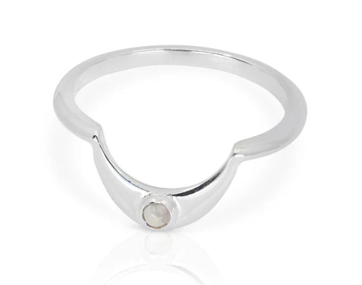 Baby Moonstone Crescent - Toni May