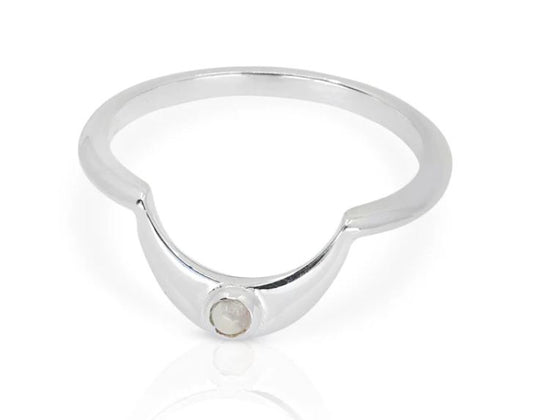 Baby Moonstone Crescent - Toni May