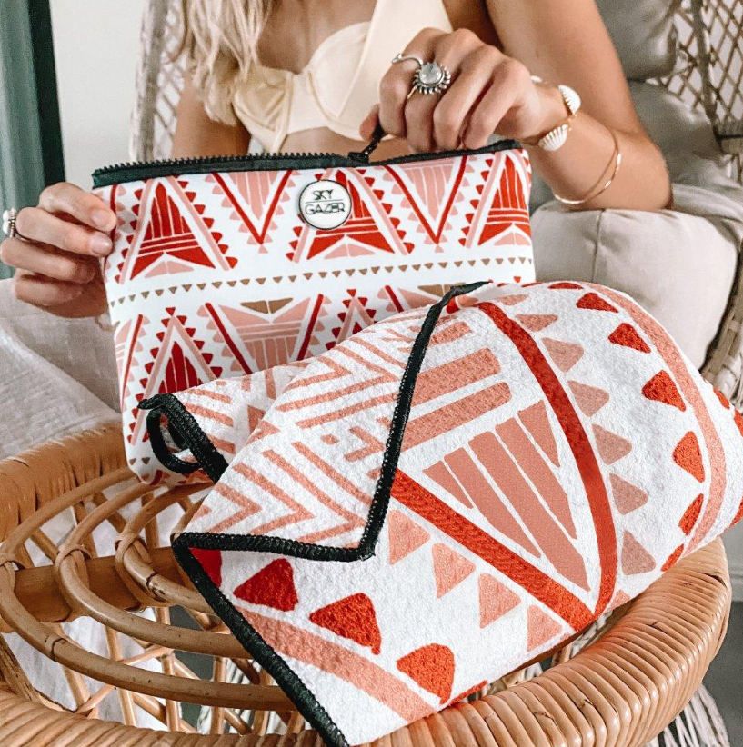 The Lennox Sand Free Towel - Sky Gazer