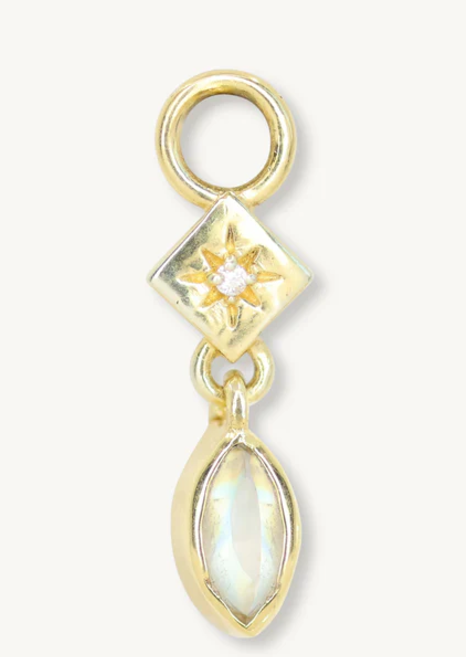 Lexi Gold Moonstone Earring Charm - Toni May