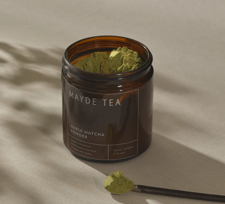Maple Matcha Powder ~ 10 Serve Jar ~ Mayde Tea