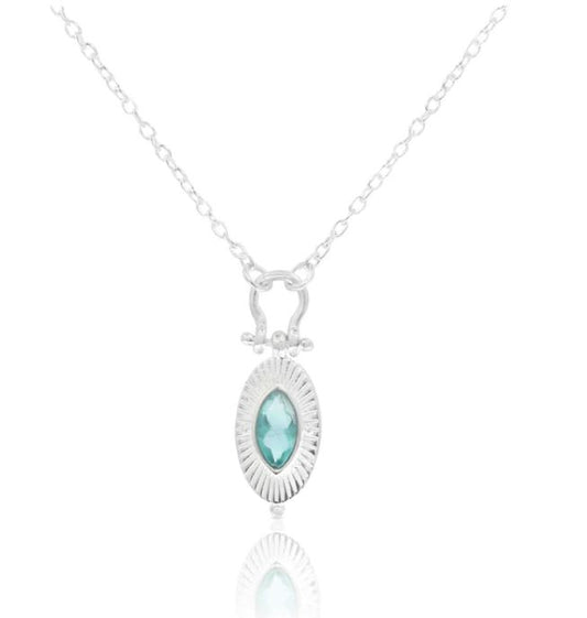 Radiance Apatite Silver Necklace - Toni May