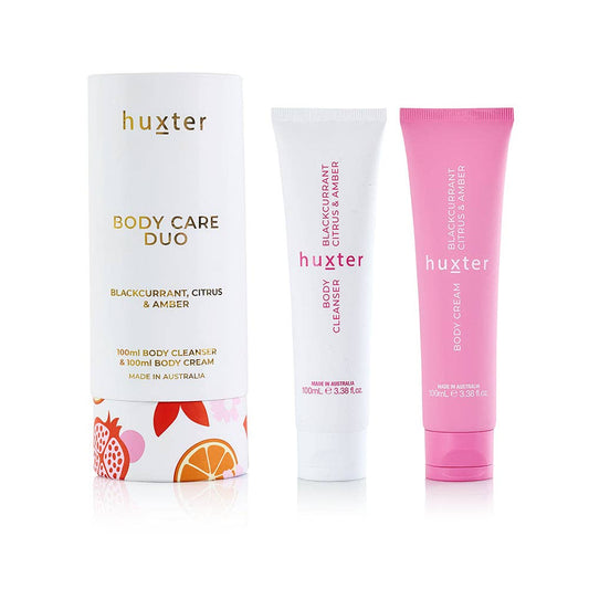Body Care Duo 100ml - Blackcurrant, Citrus & Amber - Huxter