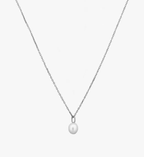 Edith Pearl Necklace Sterling 925 - Jolie & Deen
