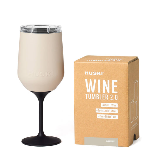 Huski Wine Tumbler 2.0 - Sand Beige (Limited Release)