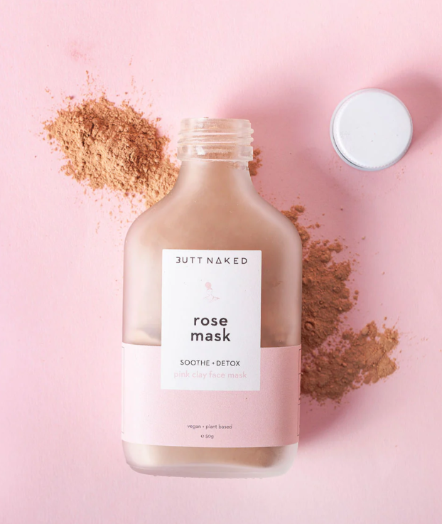Rose Pink Clay Mask by Butt Naked