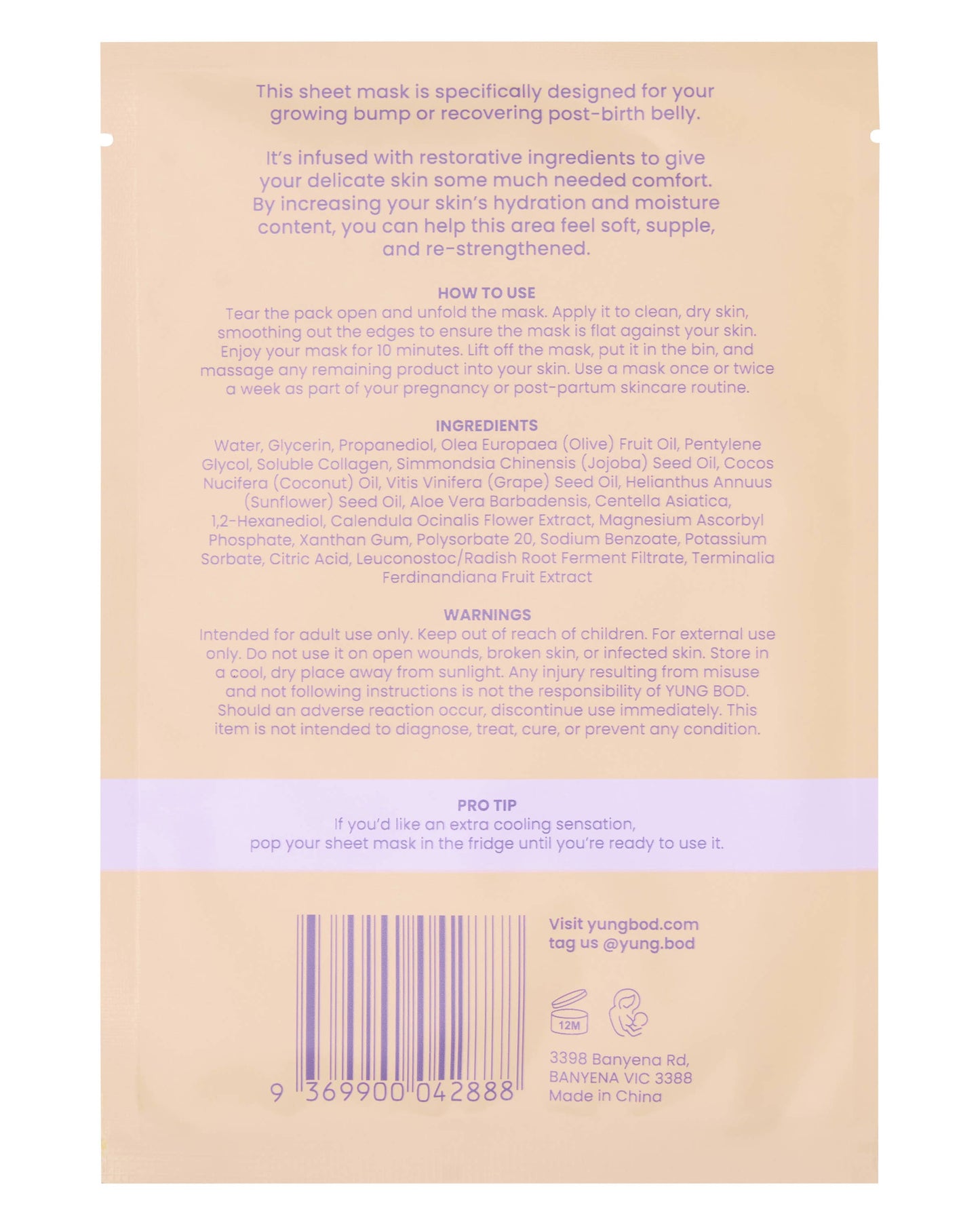Bump & Beyond Belly Mask - Yungbod