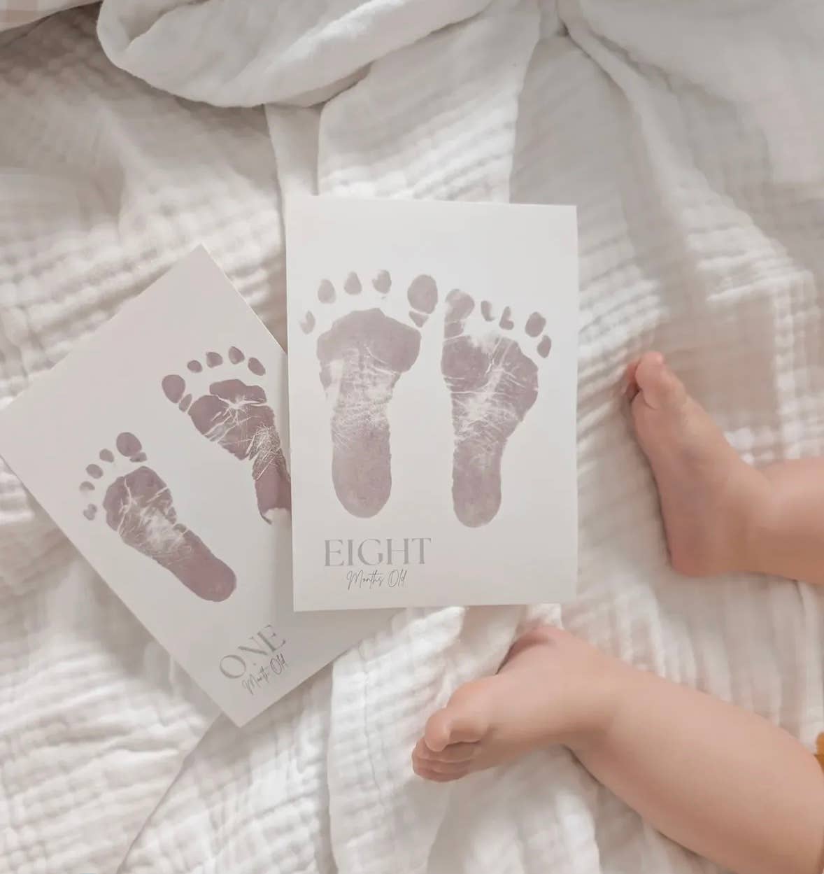 Ink-Free Baby Milestone Card Kit - Tiny Toes Club