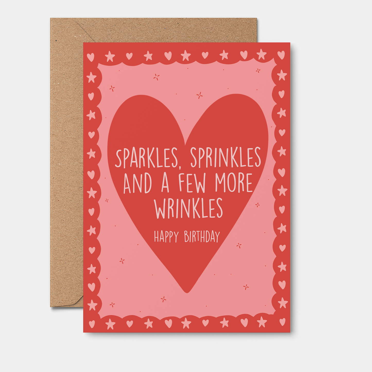Sprinkle Wrinkles Cheeky Birthday Card