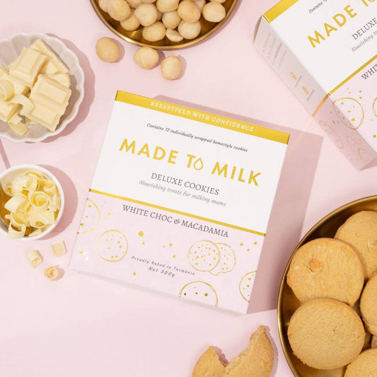 White Choc & Macadamia Lactation Cookie - Made to Milk