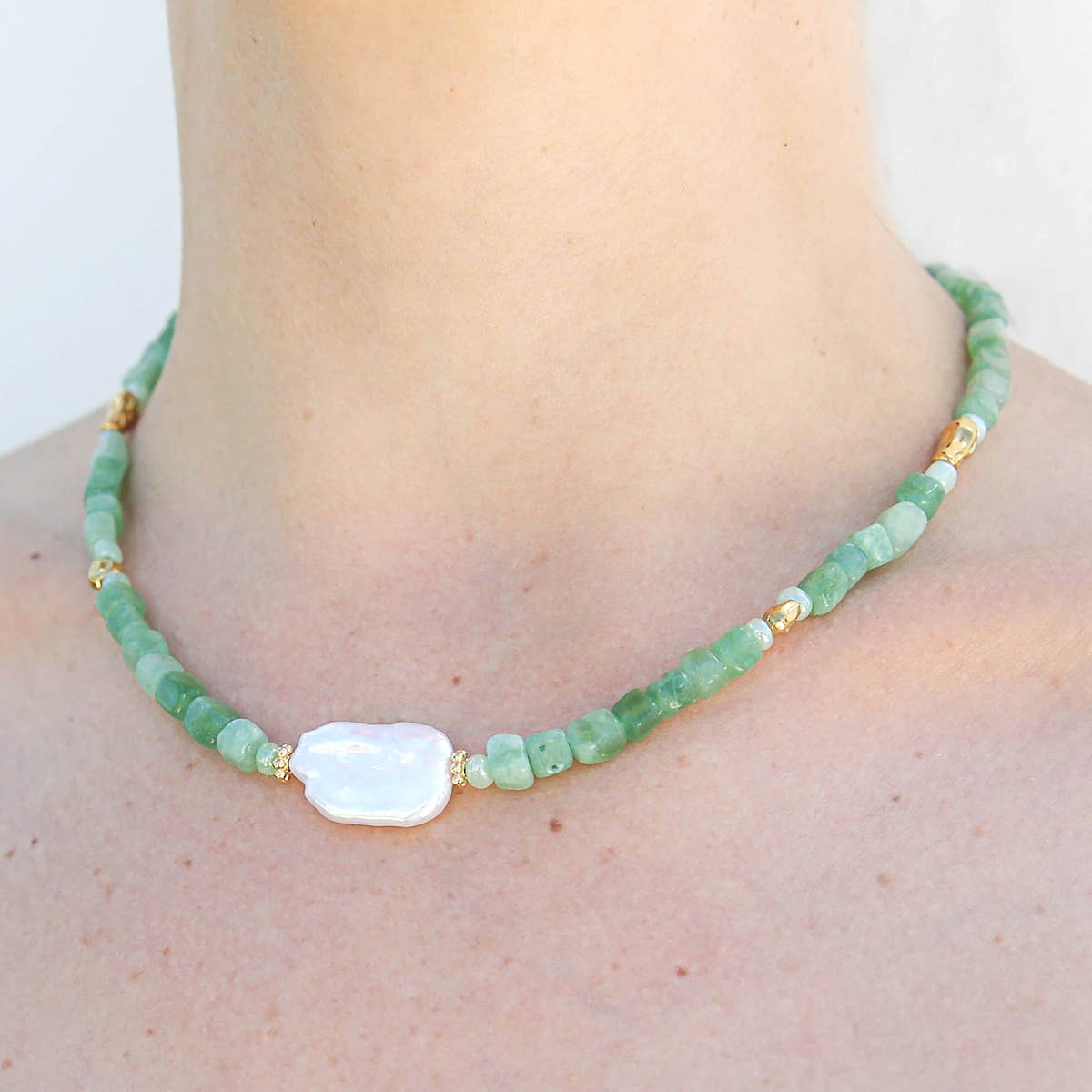 Sage Pearl Necklace - Kingston Jewellery