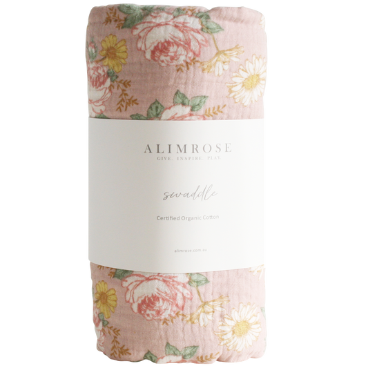Muslin Swaddle English Garden - Alimrose