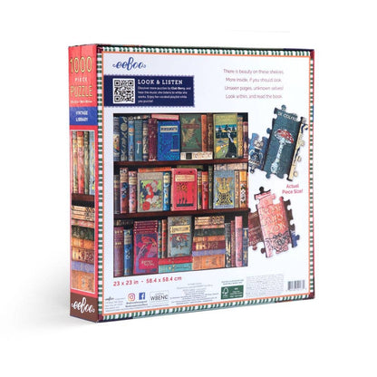 EeBoo 1000 Pc Puzzle - Vintage Library