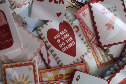 Funny Love Card | Kisses If You Do The Dishes | Anniversary