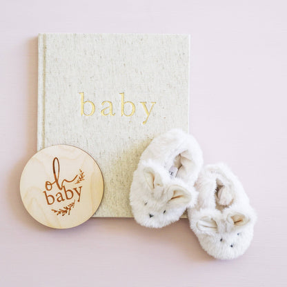 Luxe Bunny Booties Ivory - Alimrose