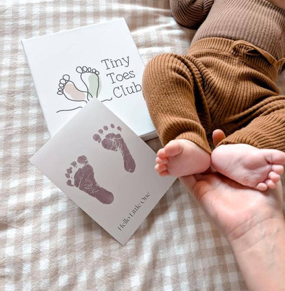 Ink-Free Baby Milestone Card Kit - Tiny Toes Club