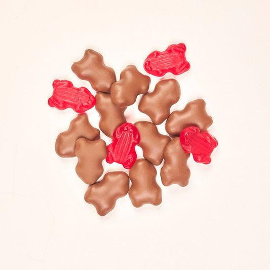 Milk Chocolate Raspberry Frogs - Coated