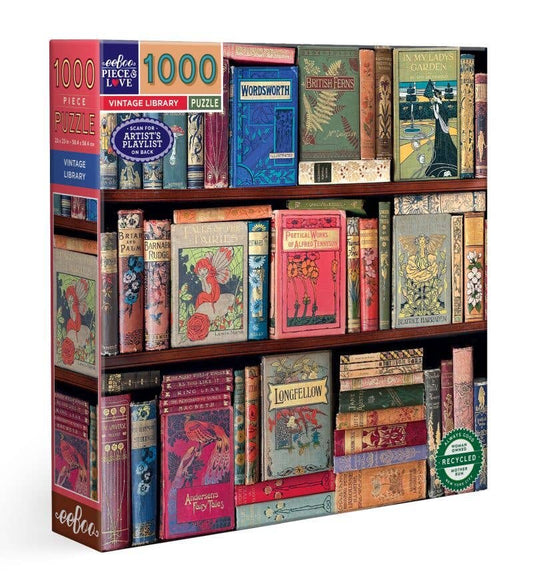 EeBoo 1000 Pc Puzzle - Vintage Library