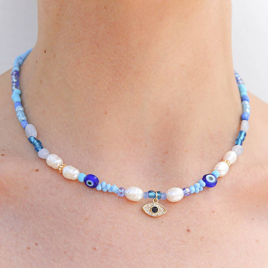 Evil Eye Blue Necklace ~  Kingston Jewellery