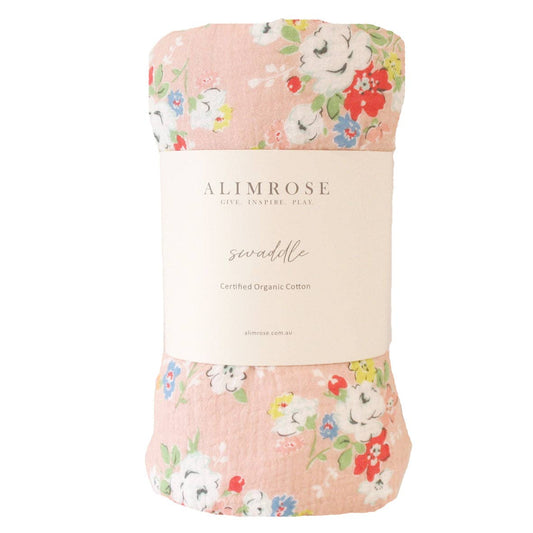 Muslin Swaddle Vintage Rose - Alimrose