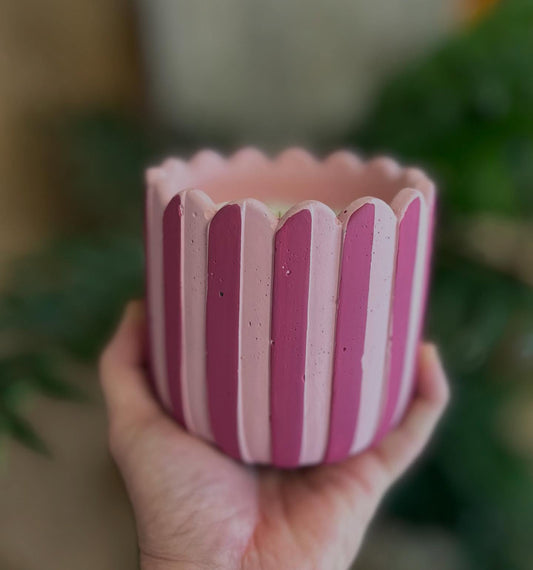Stripe Planter Candle (Limited Edition) - Shorelines Collection