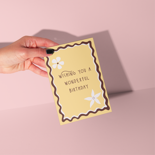 Wishing You A Wonderful Birthday Card