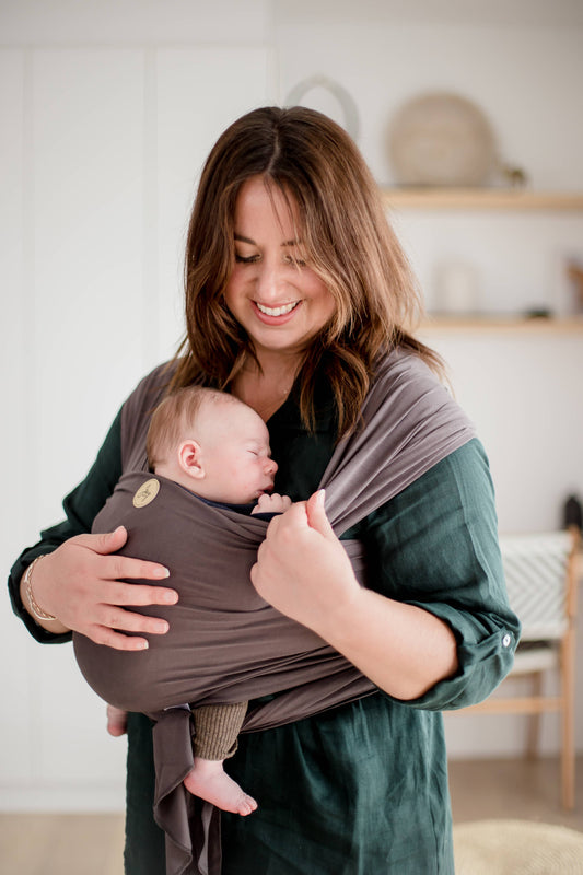 Baby Wrap Carrier - Charcoal - Joey Mama