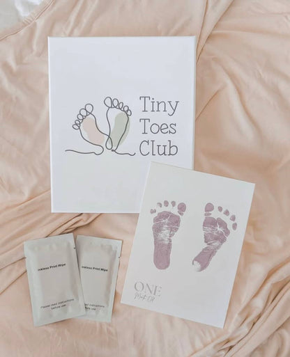 Ink-Free Baby Milestone Card Kit - Tiny Toes Club