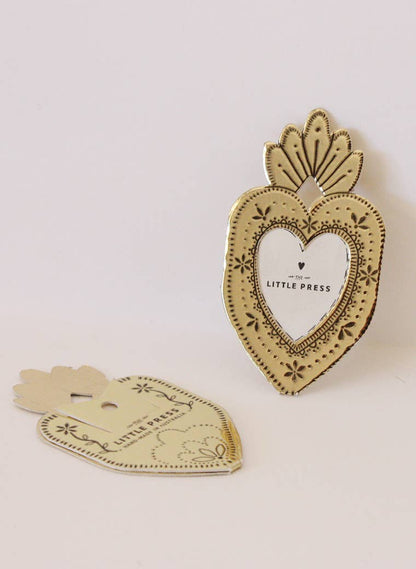 Mini Heart Photo Frame - Gold