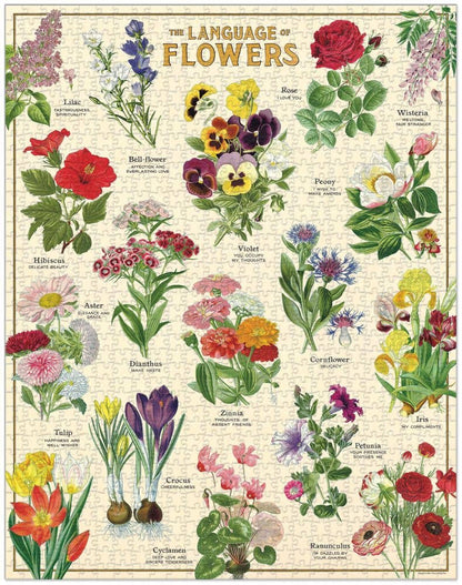 Cavallini - 1000 Pc Puzzle Language of Flowers