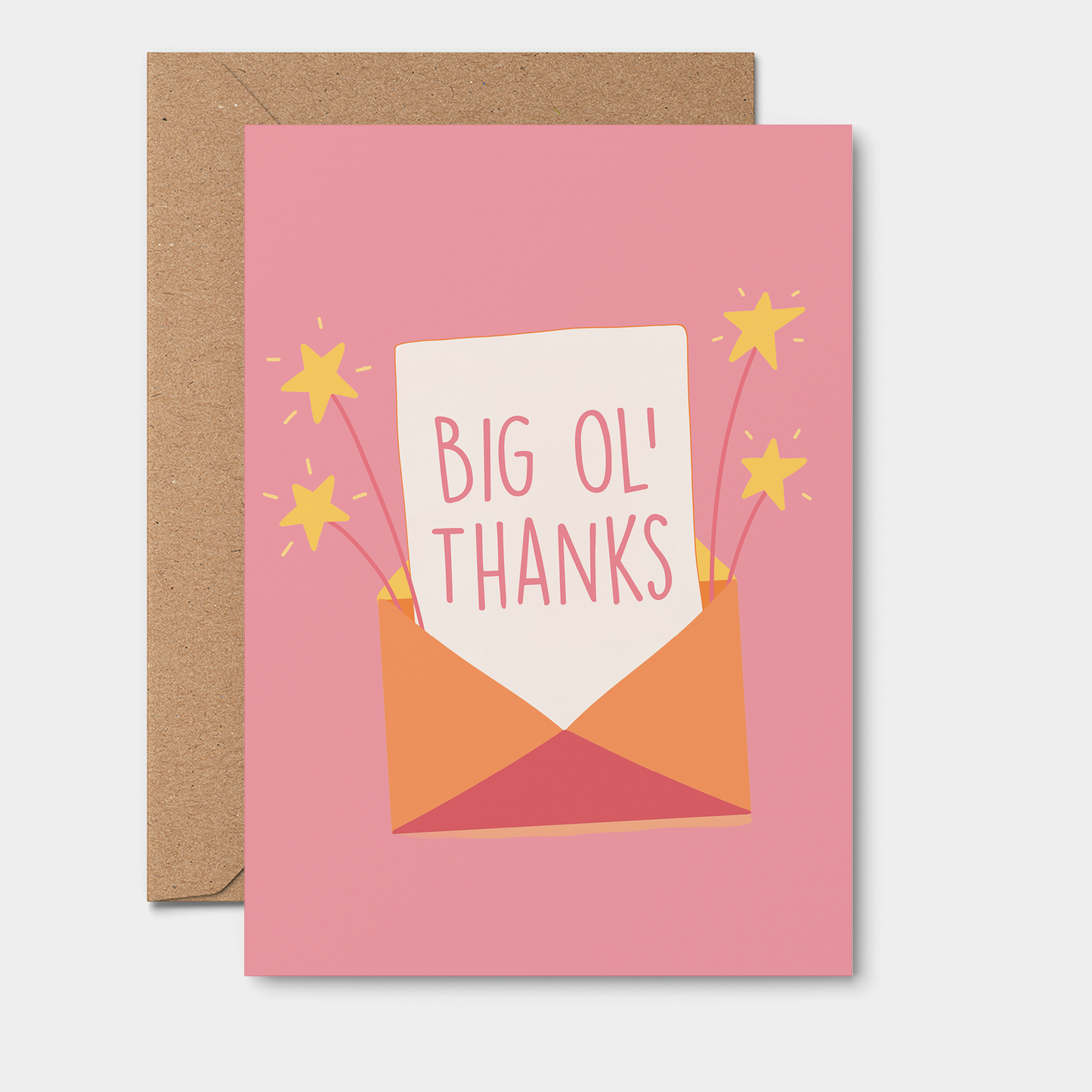Big Ol' Thanks greeting card | Appreciation Card