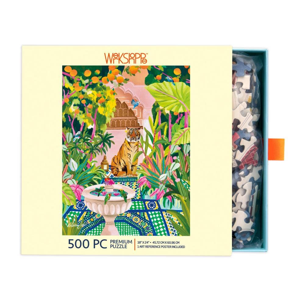 WerkShoppe 500 Pc Puzzle - Peaceful Oasis - Slip Box