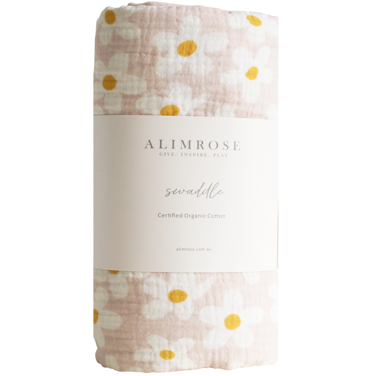 Muslin Swaddle Large Daisies - Alimrose