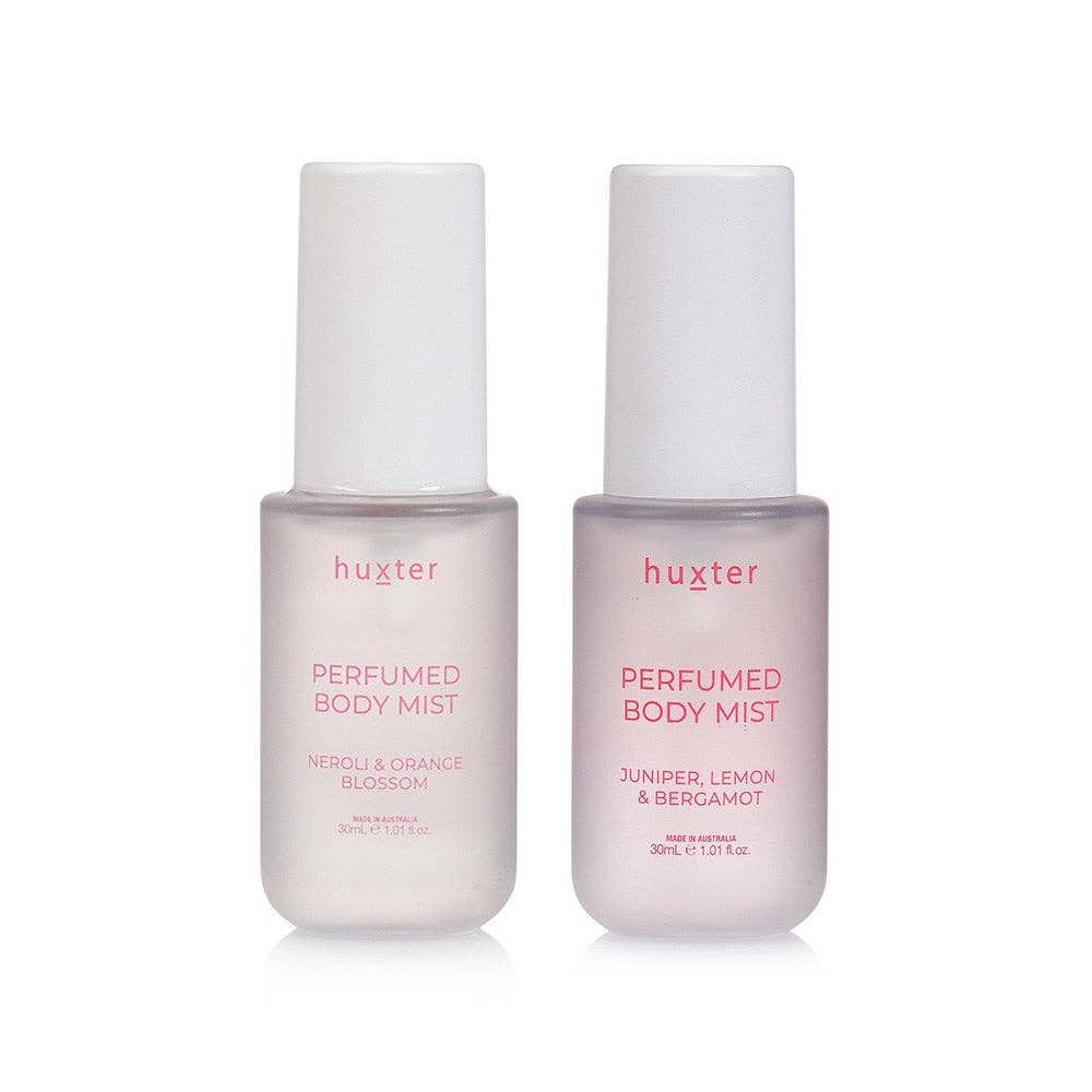 Perfume Body Mist Duo - Juniper, Lemon & Bergamot + Neroli & Orange Blossom - Huxter