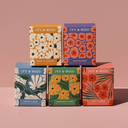 Flora Candles by Ivy & Wood