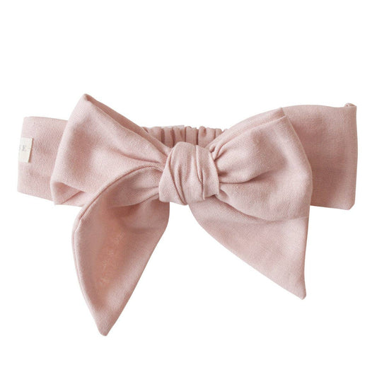 Linen Head Bow Pink - Alimrose