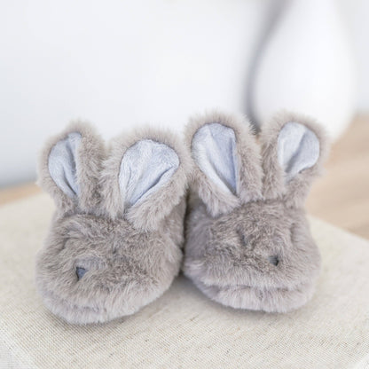 Luxe Bunny Booties Grey - Alimrose