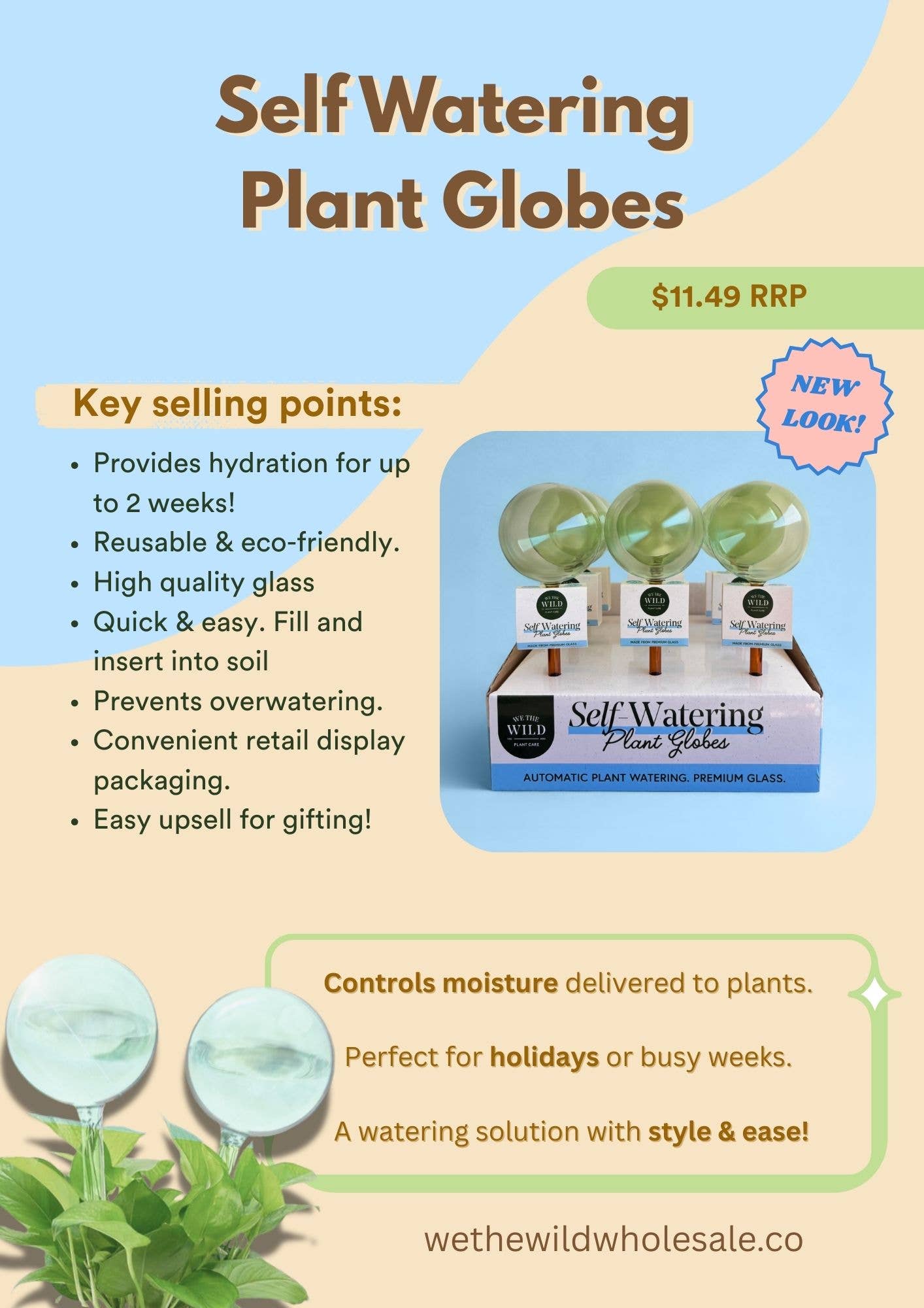 Self-Watering Plant Globes - We The Wild